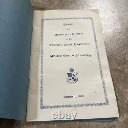 WWI Roster And Historical Sketch 21St Regiment United States Infantry Jan 1915
