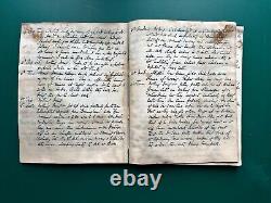 WWI Royal Navy Lieutenant's Journal Declaration War & Battle of Heligoland Bight