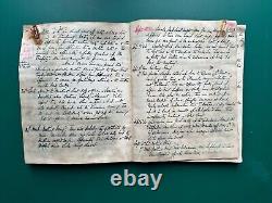 WWI Royal Navy Lieutenant's Journal Declaration War & Battle of Heligoland Bight