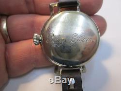 WWI STANDARD GOLD FILLED Running MILITARY WRIST WATCH WITH COMPASS