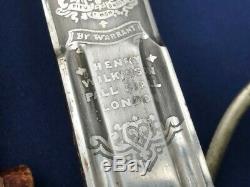 WWI Scottish Highland Infantry Regimental basket hilted officer sword broadsword