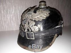WWI Soldier's german infantry Spike helmet Pickelhaube Casque