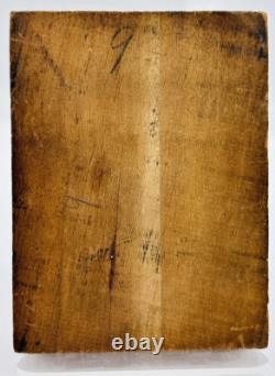 WWI Soldiers In Uniform Copper Printers Embossed Wood Block Die Artist Unknown