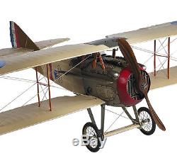 WWI Spad S XIII Biplane Airplane Built Wooden Model 24 New