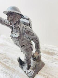 WWI Spirit of the American Doughboy E. M. VIQUESNEY Sculpture 1921-1925 Read