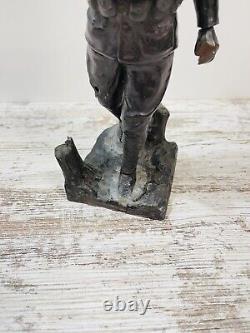 WWI Spirit of the American Doughboy E. M. VIQUESNEY Sculpture 1921-1925 Read