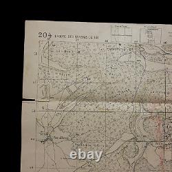 WWI St. Mihiel Operations Vigneulles Heavily Detailed Trench & Artillery Map