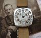 WWI Sterling Patria Trench Watch with Shrapnel Guard Original Box, Tag SERVICED