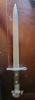 WWI Swiss M1918 WAFFENFABRIK NEUHAU Baynet with Scabbard # 62397