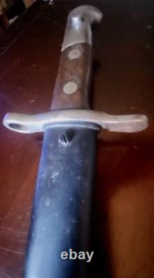 WWI Swiss M1918 WAFFENFABRIK NEUHAU Baynet with Scabbard # 62397