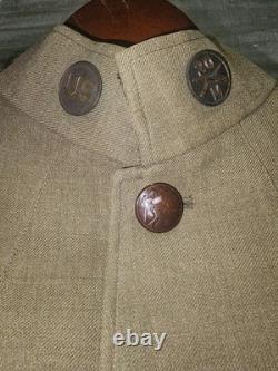WWI Tailored Doughboy Uniform Tunic 20 M Infantry Kansas National Guard Kahn
