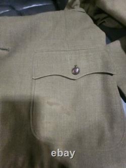 WWI Tailored Doughboy Uniform Tunic 20 M Infantry Kansas National Guard Kahn