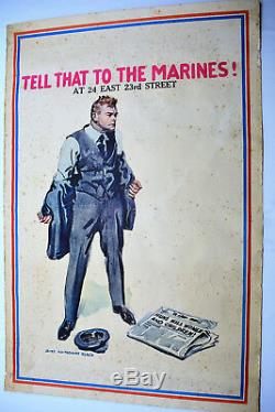 WWI Tell That To The Marines Recruitment Poster by James Montgomery Flagg