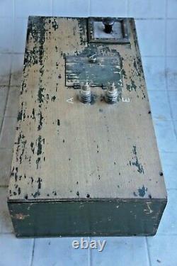 WWI Trenches Wireless Radio Spark Transmitter used w Marconi Receiver 1917 WORKS
