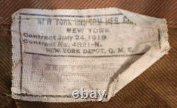 WWI USNA National Army Infantry Enlisted Wool Service Coat Jacket July 1918 Cont