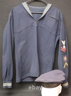 WWI USN Navy Electricians Mate 2nd Class Radio Operator Middy & Armed Guard Cap