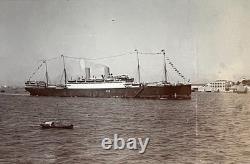 WWI USN Navy USS BOSTON Sailors Flat Cap Donald Duck 1919 Troop Ship Captured WWI USN Navy USS BOSTON Sailors Flat Cap Donald Duck 1919 Troop Ship Captured