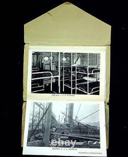 WWI USS Scranton 1919 Troop Transport Ship Souvenir Folder 10 Halftone Photos Y