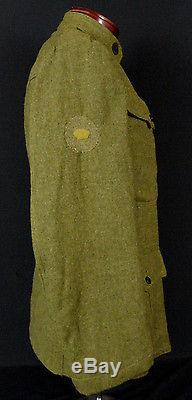 WWI US 2nd INDIAN HEAD DIVISION TUNIC WITH COMPLETE INSIGNIA PAINTED HELMET