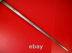 WWI US ARMY M1913 Cavalry Saber Patton Sword with Tent Peg Scabbard SA 1913 RARE