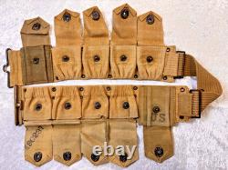 WWI US ARMY M1914 With BOTH MILLS AND RUSSEL MARKED POUCHES AND TWO ADDED POUCHES WWI US ARMY M1914 With BOTH MILLS AND RUSSEL MARKED POUCHES AND TWO ADDED POUCHES