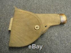 Wwi Us Army Mills Canvas Holster For Colt 1911-original-rare-great Markings