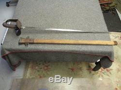 Wwi Us Army Model 1913 Patton Cavalry Saber Sword-dated 1913-serial #5112