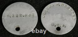 WWI US Army 108th Ambulance Co. DESMOND Dog Tags Armband Grouping 27th Infantry