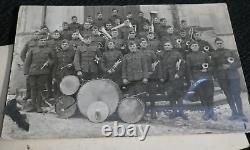 WWI US Army 110th Infantry 28th Division Band France Three Photographs War-Time
