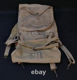 WWI US Army 116th HQ Signal Corps M1910 Haversack 1917, Roll, and Mess Pouch