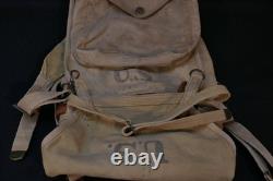 WWI US Army 116th HQ Signal Corps M1910 Haversack 1917, Roll, and Mess Pouch
