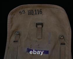WWI US Army 116th HQ Signal Corps M1910 Haversack 1917, Roll, and Mess Pouch