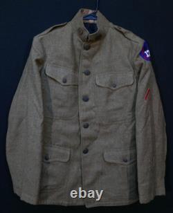 WWI US Army 13th Infantry Division M1917 Signal Corps Uniform Wool 1918 Fine SSI