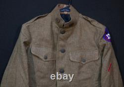 WWI US Army 13th Infantry Division M1917 Signal Corps Uniform Wool 1918 Fine SSI
