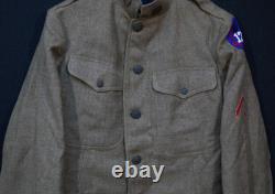 WWI US Army 13th Infantry Division M1917 Signal Corps Uniform Wool 1918 Fine SSI