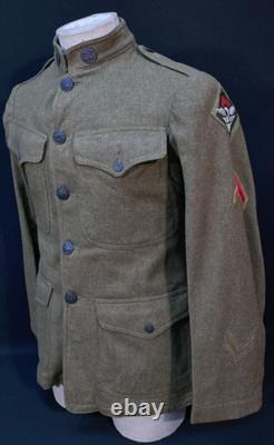 WWI US Army 14th Engineer Regiment Staff Sergeant Uniform AEF Overseas Chevrons