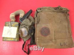 WWI US Army 27th Division Grouping M1917 Helmet & Gas Mask withUnit History Books