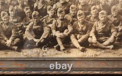 WWI US Army 54th Infantry'Yard Long' Photograph Brest France 1919, BAR & M1903