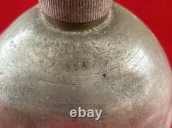 WWI US Army AEF M1910 Canteen Seamless Spun Aluminum Canteen Lathe RARE WW1