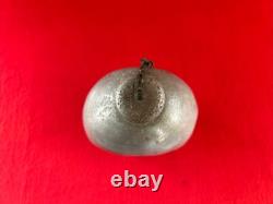 WWI US Army AEF M1910 Canteen Seamless Spun Aluminum Canteen Lathe RARE WW1