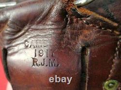 WWI US Army AEF M1916 Leather Holster M1911 Pistol Perkins Cambell 1917 NICE 2