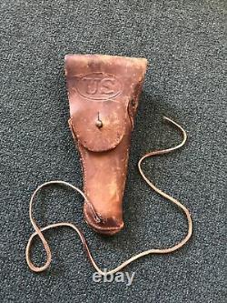 WWI US Army AEF M1916 Leather Holster M1911 Pistol Very NICE Y-0810