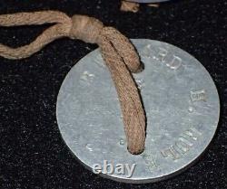 WWI US Army Co A 335th Tank Corps Personnel ID Discs RULE Dog Tags 303d MTC Rare