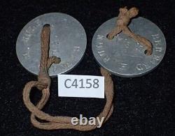 WWI US Army Co A 335th Tank Corps Personnel ID Discs RULE Dog Tags 303d MTC Rare