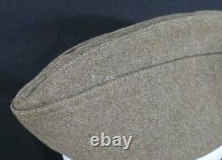 WWI US Army Enlisted NCO Overseas Wool Garrison Cap & Infantry Disc War-Time VG+