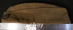 WWI US Army Enlisted NCO Overseas Wool Garrison Cap & Infantry Disc War-Time VG+