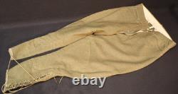 WWI US Army Enlisted Wool Trousers Breeches Reinforced Calves Drawstring Present