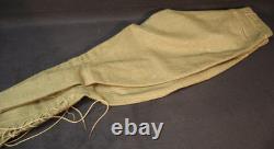 WWI US Army Enlisted Wool Trousers Breeches Reinforced Calves Drawstring Present