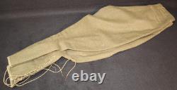 WWI US Army Enlisted Wool Trousers Breeches Reinforced Calves Drawstring Present