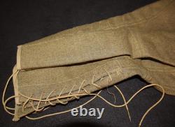WWI US Army Enlisted Wool Trousers Breeches Reinforced Calves Drawstring Present